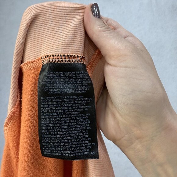 The North Face Sweater Womens Medium Orange Open Front Cardigan Pockets NF0A82Q1 - Picture 8 of 13